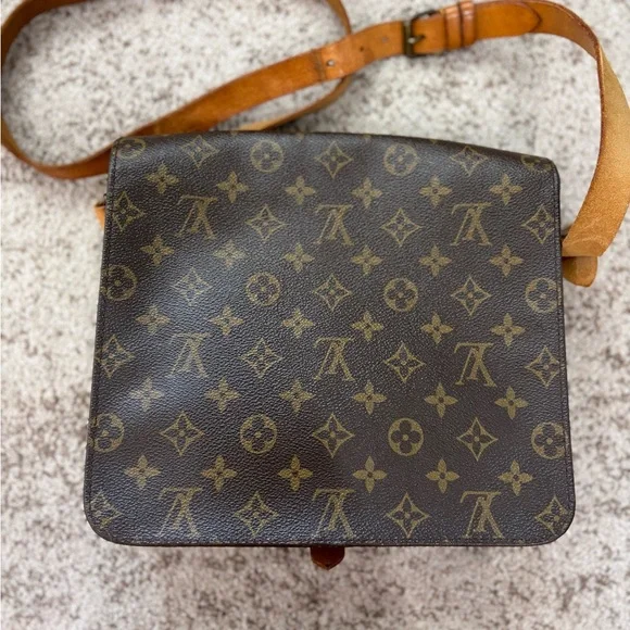 Authentic Louis Vuitton cartouchiere GM monogram crossbody vintage - Picture 4 of 13